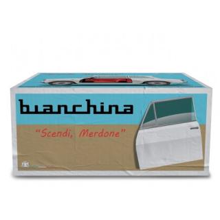 Autobianchi Bianchina 1962 \"Scendi Merdone\" Laudoracing 1:18 Resinemodell (Türen, Motorhaube... nicht zu öffnen!)